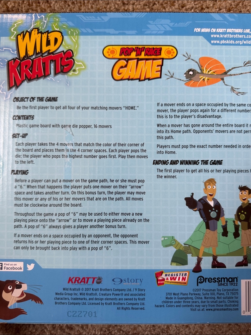 Wild Kratts Pop ‘N’ Race game - Picture 3 of 3